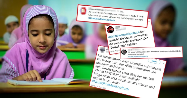 Vorschaubild: Twitter: Islamisten machen gegen Kopftuchverbot mobil