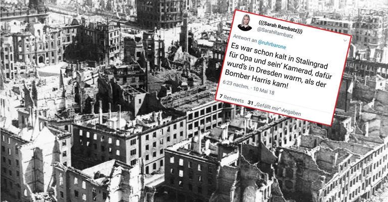 Vorschaubild: Twitter: Linke-Politikerin verspottet deutsche Bombenopfer