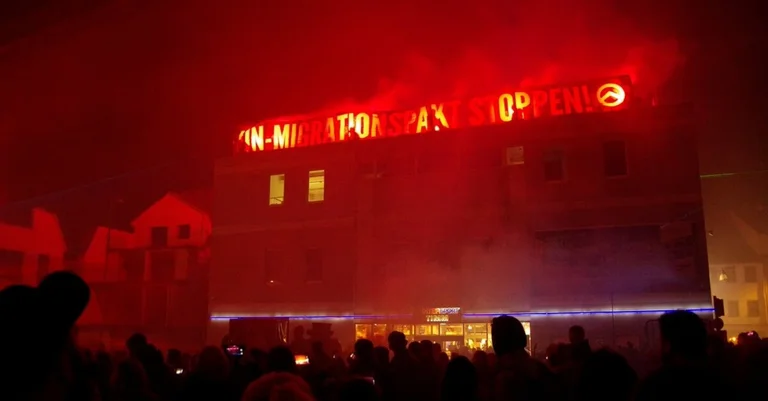 Vorschaubild: Bautzen: Identitäre setzen Zeichen gegen Migrationspakt