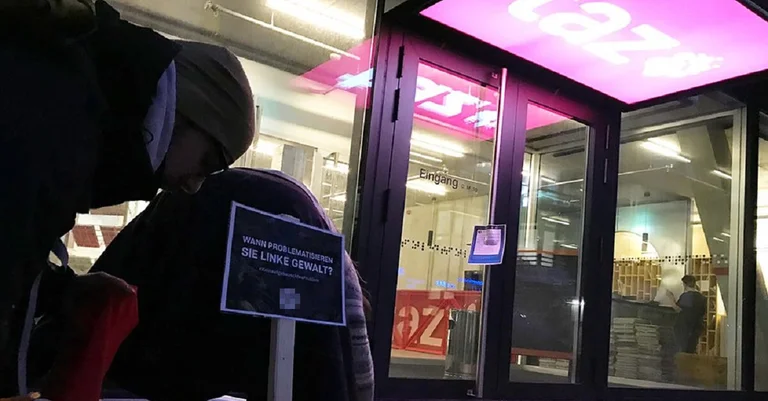Vorschaubild: Aktion an „taz“-Gebäude: Identitäre widersprechen medialer Darstellung