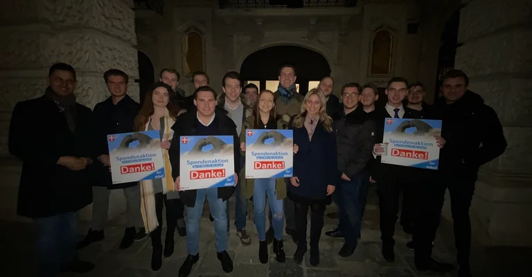 Vorschaubild: Wien: Freiheitliche Jugend mit Spendenaktion für Obdachlose