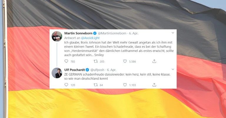 Vorschaubild: Schadenfreude auf Deutsch und Englisch. Nationalmasochismus geht immer