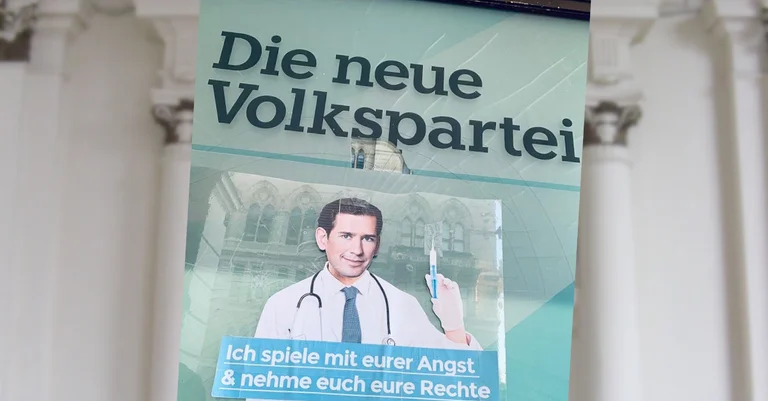 Vorschaubild: Wien: Provokante Impf-Plakate mit Kurz aufgetaucht