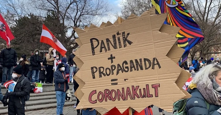 Vorschaubild: Fotostrecke: Die Corona-Proteste vom 13. Februar in Wien