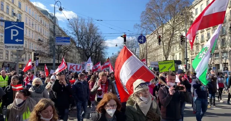 Vorschaubild: Video: Die regierungskritischen Corona-Proteste in Wien
