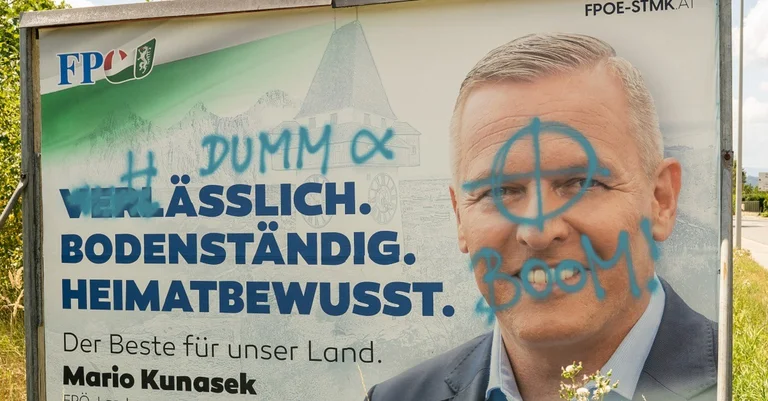 Vorschaubild: „Erschreckender Hass“: FPÖ Steiermark beklagt Vandalismus und Drohungen