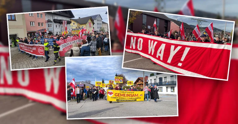 Vorschaubild: Asylzelte in St. Georgen: Breiter Protest gegen Migrationspolitik