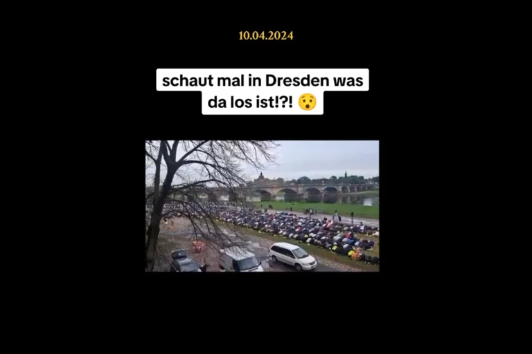 Vorschaubild: Dresden: Video zeigt Hunderte Muslime beim öffentlichen Gebet