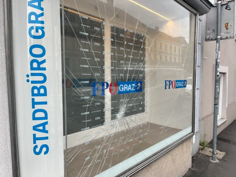 Vorschaubild: FPÖ-Parteizentrale in Graz Ziel von Vandalismus