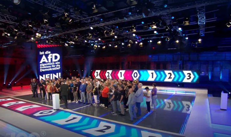 Vorschaubild: Anti-AfD-Show „Die 100“ verlor innerhalb weniger Minuten nach Start massenhaft Zuschauer