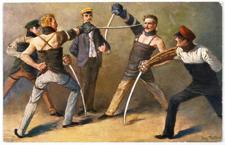 Vorschaubild: Radings Fuxenstunde (3) – Die Mensur, historisch