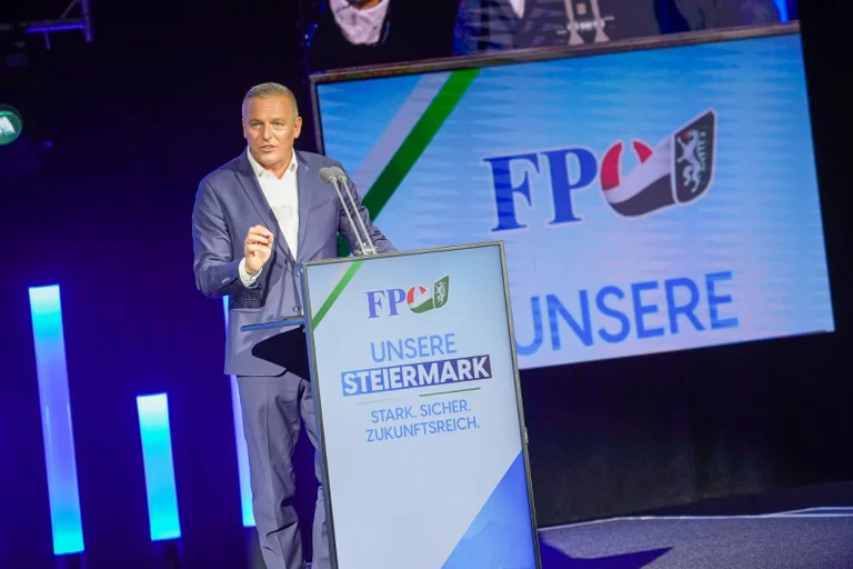 Vorschaubild: Steiermark: Kunasek mit Rekordergebnis als FPÖ-Landesparteiobmann bestätigt