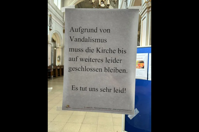 Vorschaubild: Wien-Favoriten: Kirche muss Zugang wegen Vandalismus massiv einschränken
