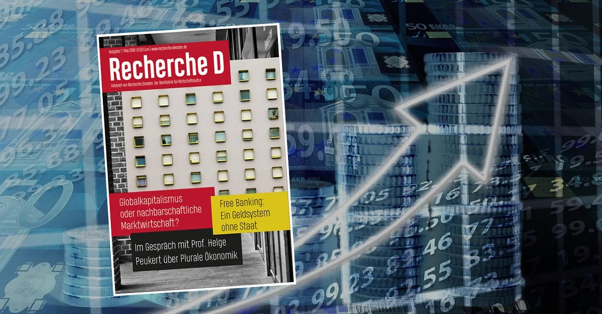 Hintergrund Symbolbild Wirtschaft: Pixabay (CC0) / Bild RechercheD: Recherche Dresden / Collage: Die Tagesstimme