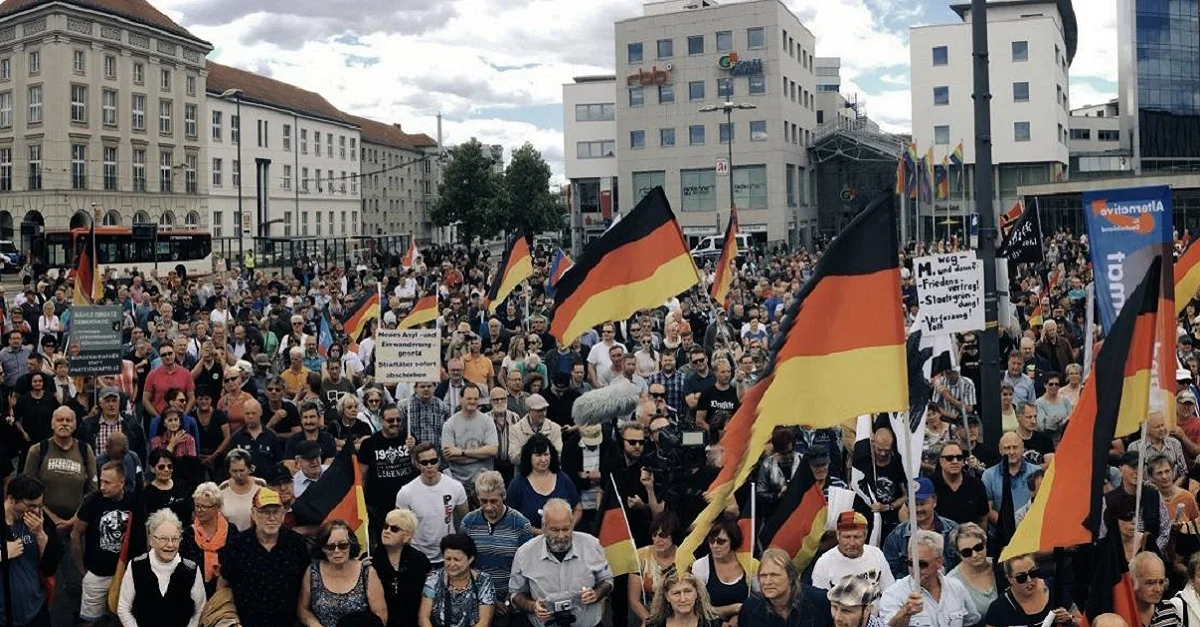 Demonstration in Cottbus. Bild via Facebook „Zukunft Heimat“