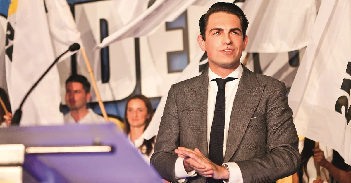 Parteichef Tom Van Grieken / Bild: Vlaams Belang