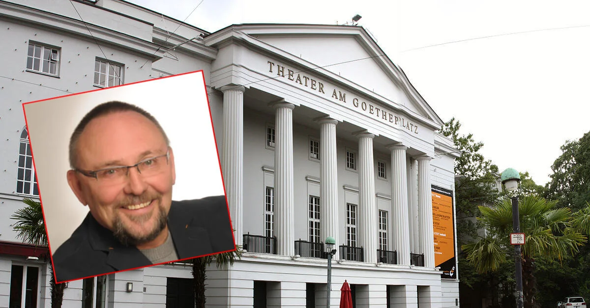 Bild: Theater am Goetheplatz in Bremen / Bin im Garten [CC BY-SA 3.0], from Wikimedia Commons (Bild zugeschnitten) / Bild Magnitz: Facebook-Seite Frank Magnitz / Collage: Die Tagesstimme
