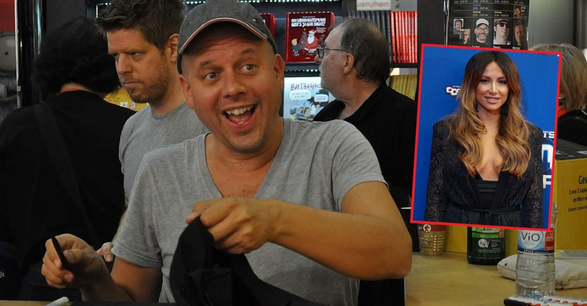 Immer zu &#8211; nicht ausschließlich politisch korrekten &#8211; Scherzen aufgelegt: Der Comiczeichner Ralph Ruthe (vorne, mit Schildkappe). Bild Ruthe (2018): Wikimedia Commons [CC0] / Bild Amani (2016): 9EkieraM1 via Wikimedia Commons [CC BY-SA 3.0] (Bild zugeschnitten &#038; umrandet) / Collage: Die Tagesstimme. 
