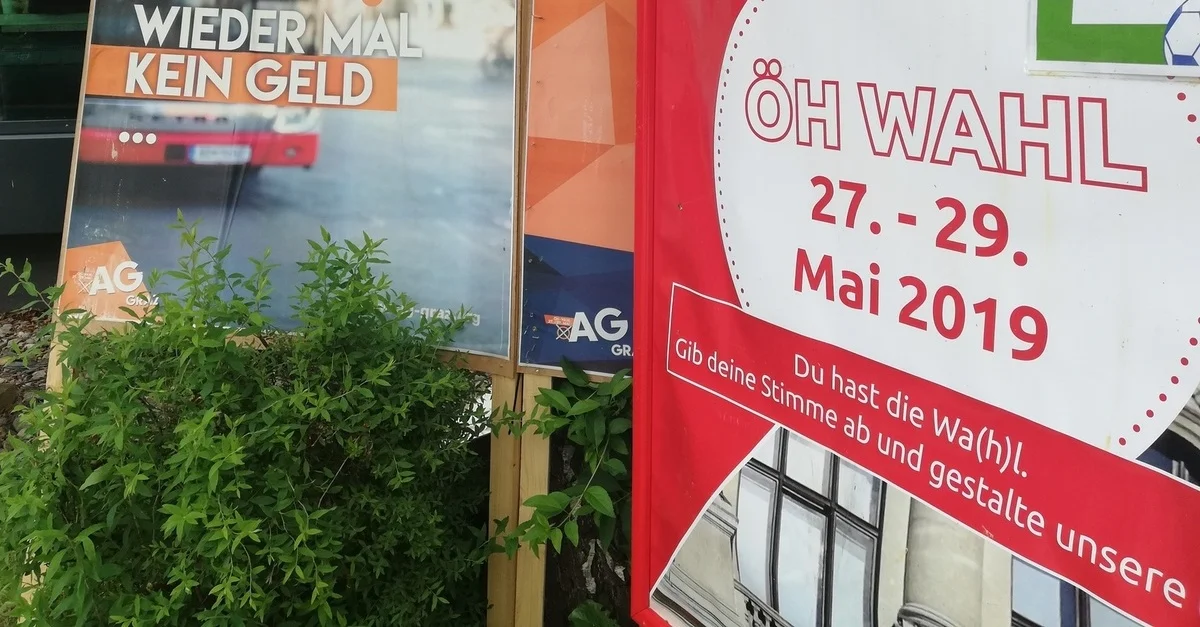 Bild: ÖH-Wahl-Plakat in Graz / Bild: Die Tagesstimme