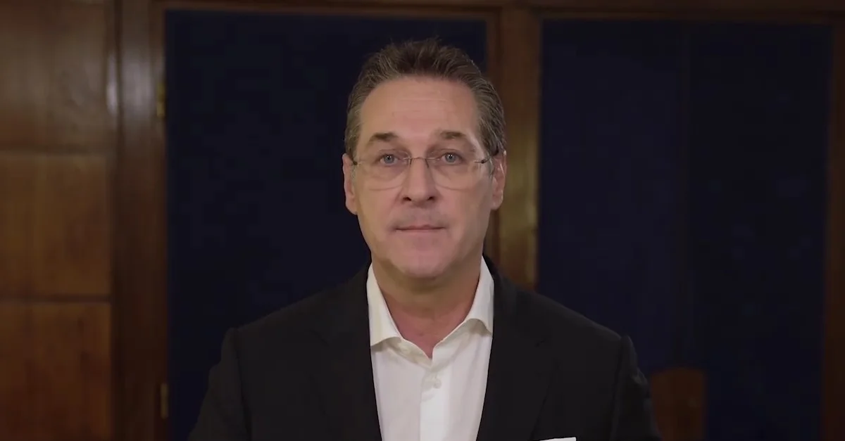 Bild: Screenshot Facebook / HC Strache in seiner persönlichen Erklärung (Bild zugeschnitten)