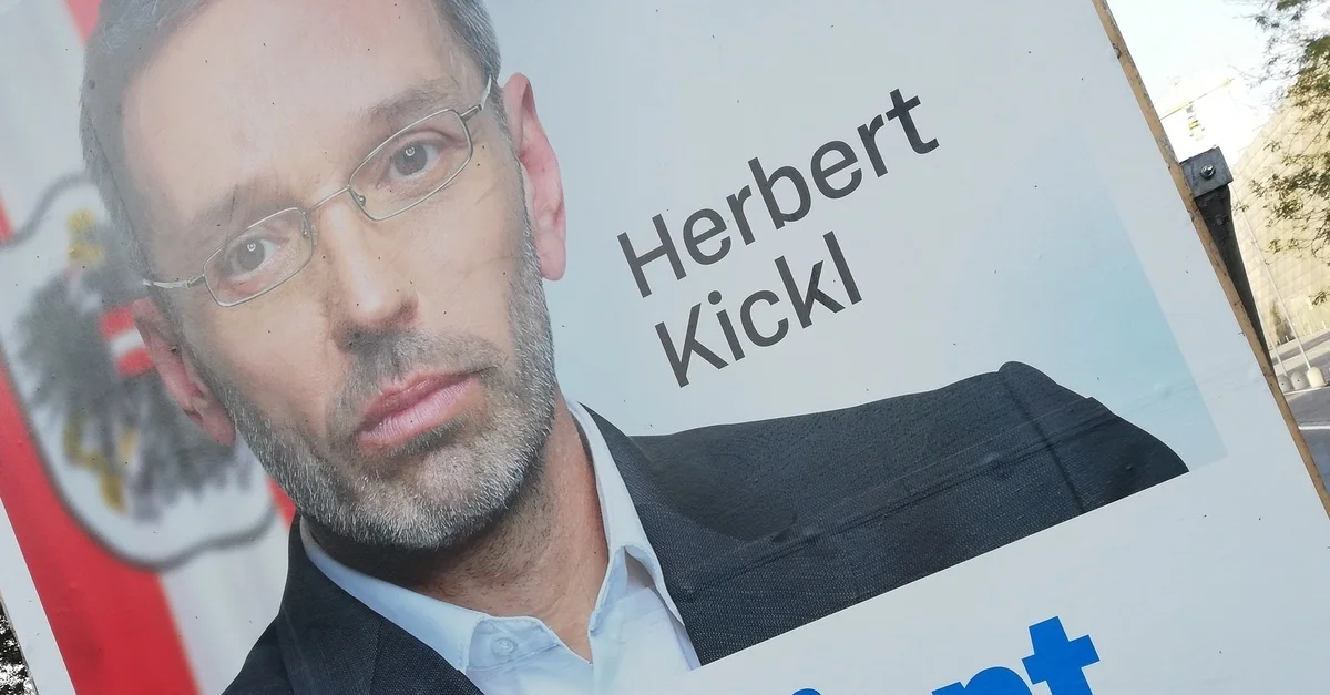 Bild: Herbert Kickl auf einem der Wahlplakate zur Nationalratswahl Ende September 2019 / Bild: Die Tagesstimme