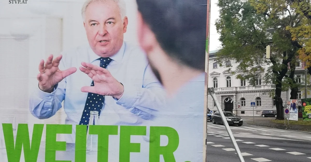 Bild: Hermann Schützenhöfer auf einem der Wahlplakate zur steirischen Landtagswahl 2019 / Bild: Die Tagesstimme