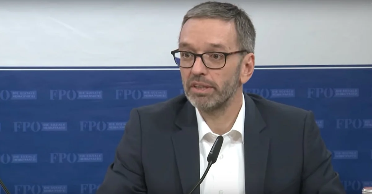 Herbert Kickl. Bild: Screenshot YouTube (FPÖ TV) [@00:28 min]
