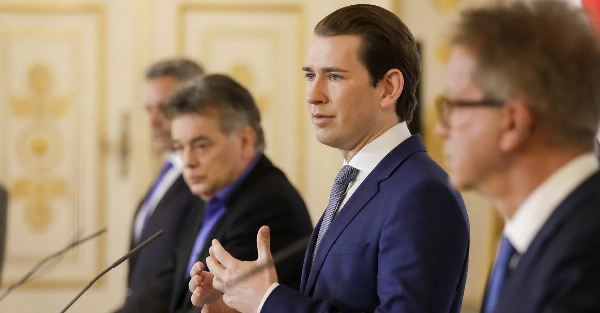 Bild: Bundeskanzler Sebastian Kurz (ÖVP) bei einer Pressekonferenz / Fotocredit: (C) BKA / Andy Wenzel