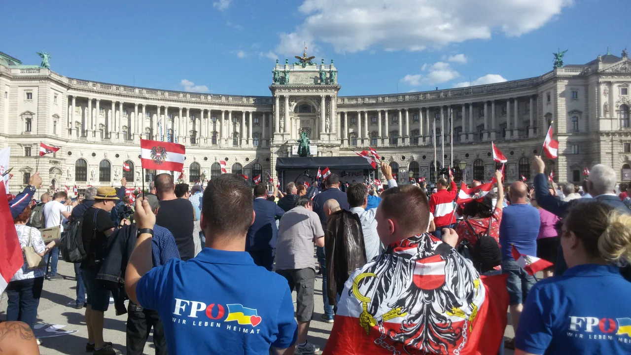 Kundgebung der FPÖ am 20. Mai am Wiener Heldenplatz
