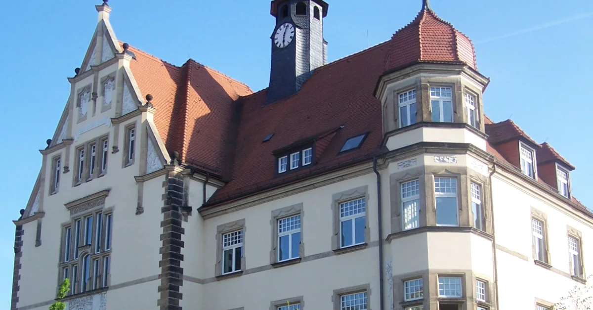 Bild: Rathaus von Radebeul / Bild: X-Weinzar / CC BY-SA (Bild zugeschnitten)