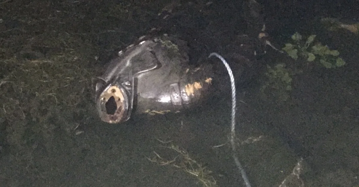 Bild: Die Statue des Sklavereigegners Hans Christian Heg wurde niedergerissen und in einen See geworfen / Bild: Screenshot Twitter