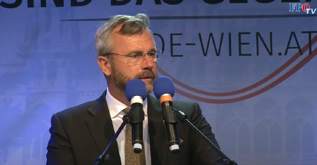 FPÖ-Bundesparteiobmann Norbert Hofer bei der Kundgebung am Viktor-Adler-Markt (16.06.2020). Bild: Screenshot FPÖ-TV