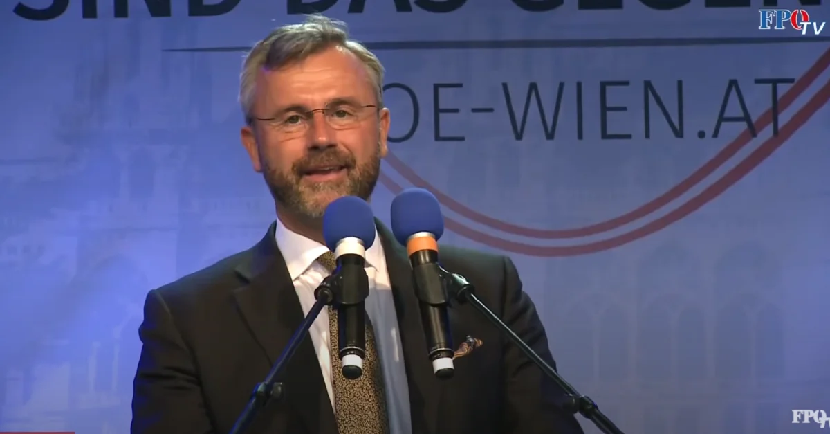 FPÖ-Parteichef Norbert Hofer bei einer Kundgebung am Viktor-Adler-Markt (16.06.2020). Bild: Screenshot FPÖ-TV