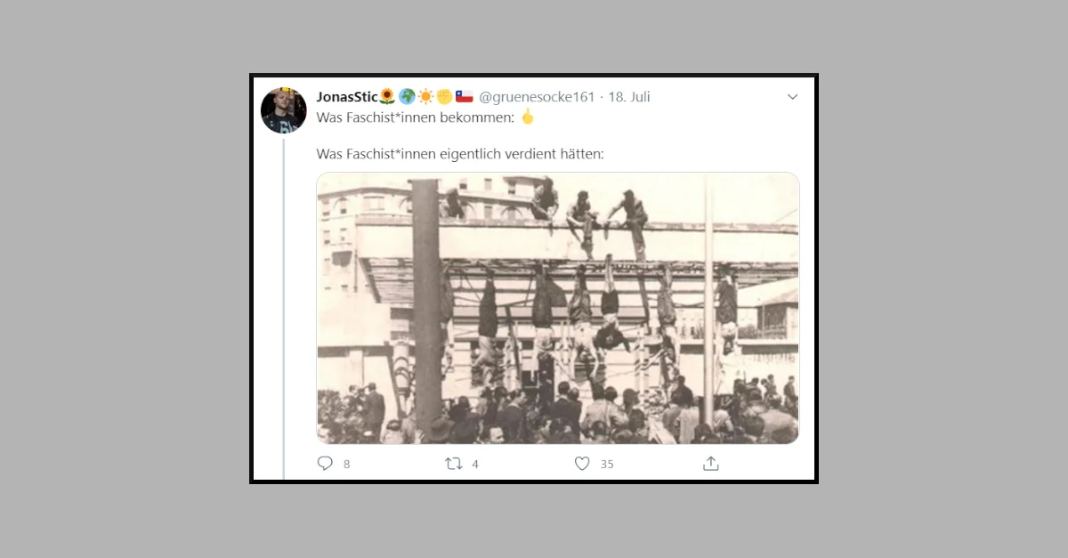 Bild Twitter-Posting. (Screenshot Twitter) / Collage: Tagesstimme