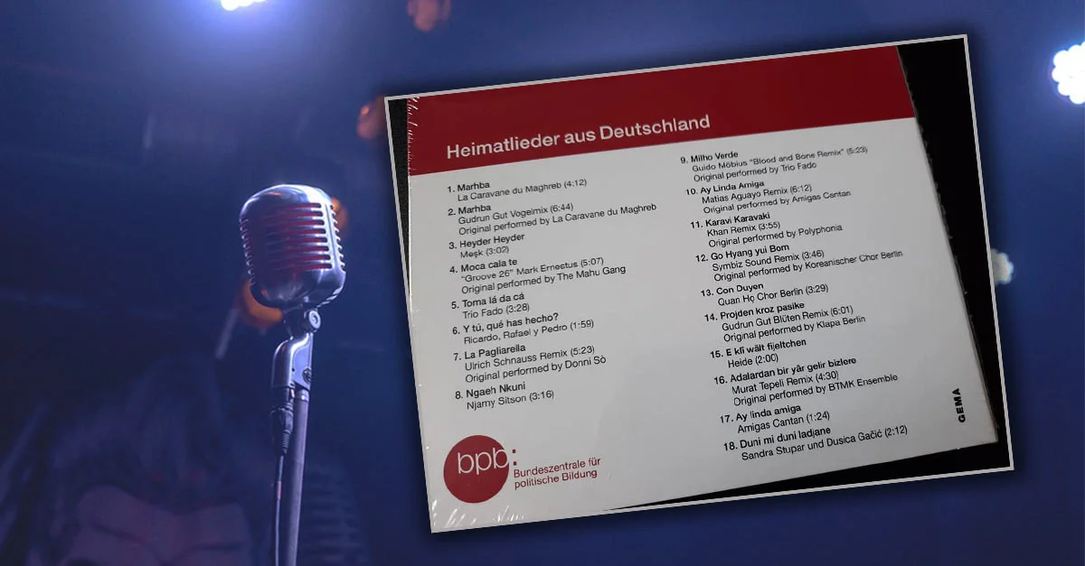 Symbolbild Hintergrund: Pixabay / Liederliste: Screenshot Twitter (via Jan Nolte, AfD) / Collage: Tagesstimme.