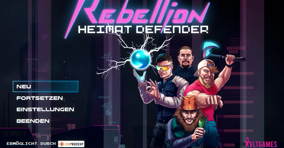 „Heimat Defender:Rebellion“. Bild: Screenshot „Heimat Defender“ / Ein Prozent