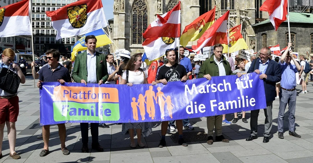 Marsch für die Familie am 13. 6. 2020. Bild: Alfred Nechvatal