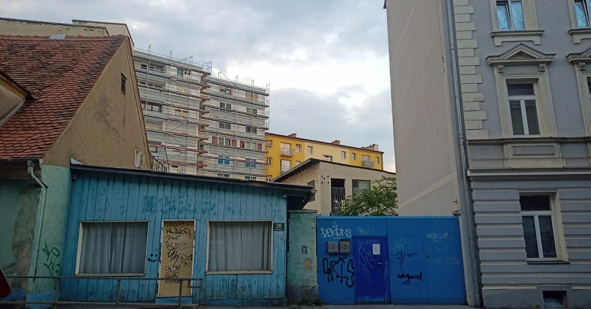 Hier in der Lazarettgasse soll gebaut werden.