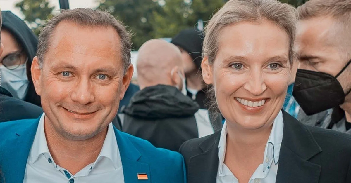 Tino Chrupalla und Alice Weidel. 