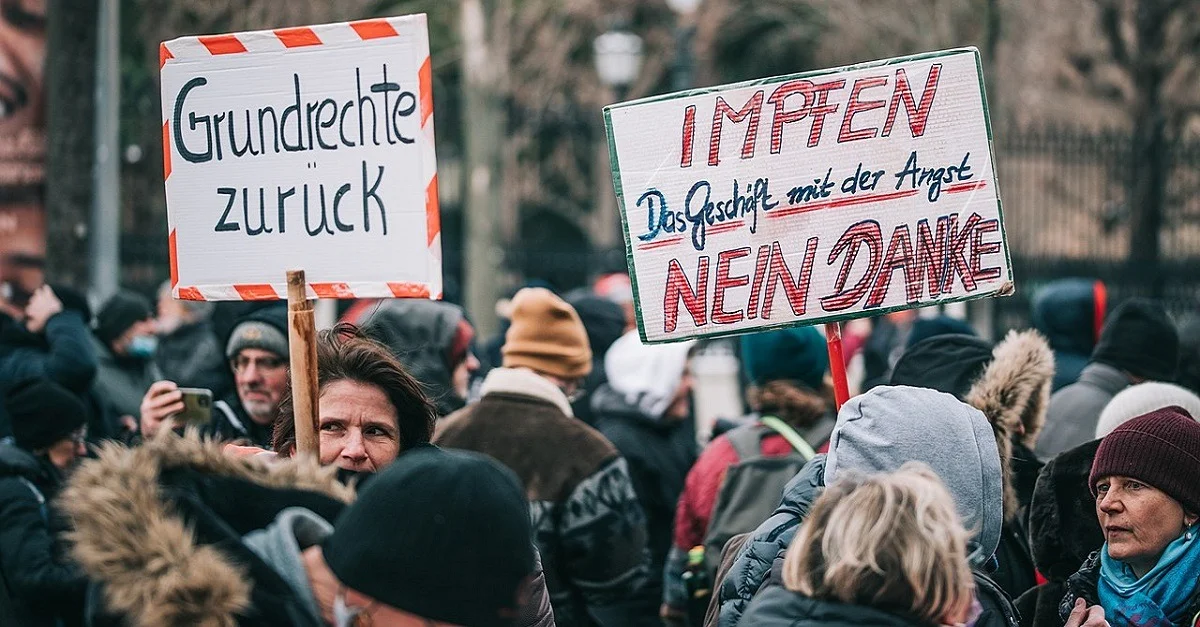 Corona-Demonstration in Wien