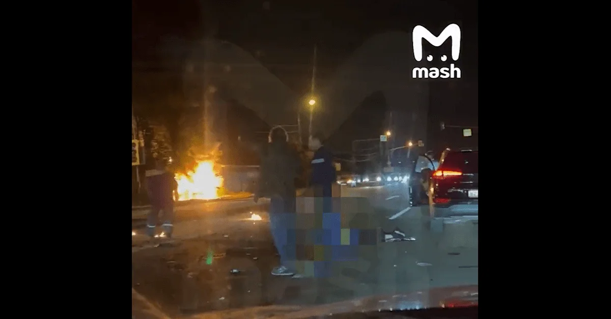 Nach der Bombenexplosion. Bild: Screenshot Twitter