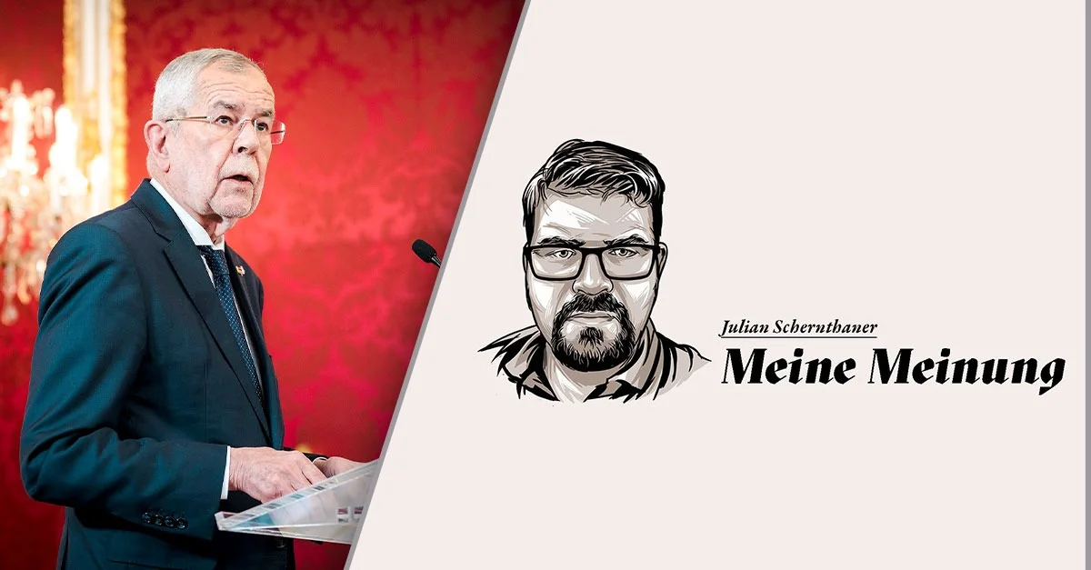 VdB: (C) Karo Pernegger / Die Grünen, Wikimedia Commons, CC0; Komposition: TAGESSTIMME.