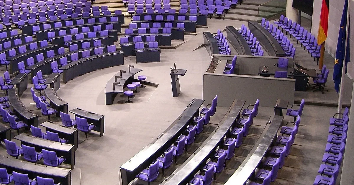 Plenarsaal im Bundestag