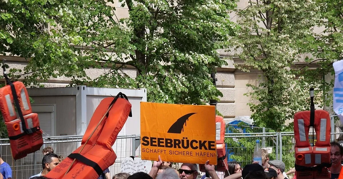 Seebrücke-Demo in Berlin