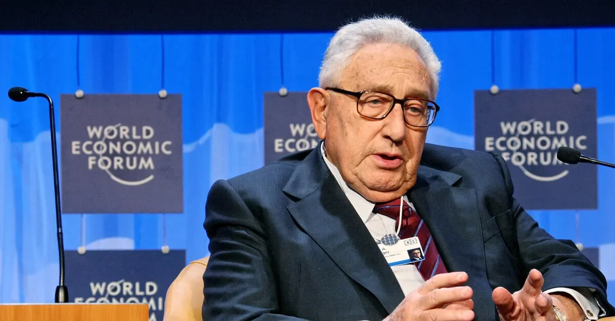 Henry Kissinger beim WEF-Forum 2008 in Davos