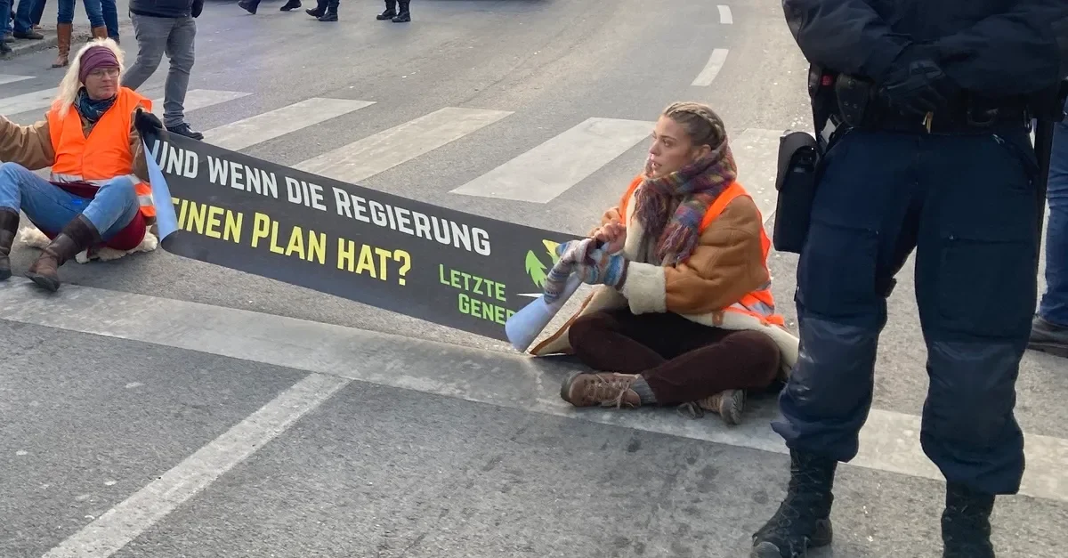 Blockade in Klagenfurt