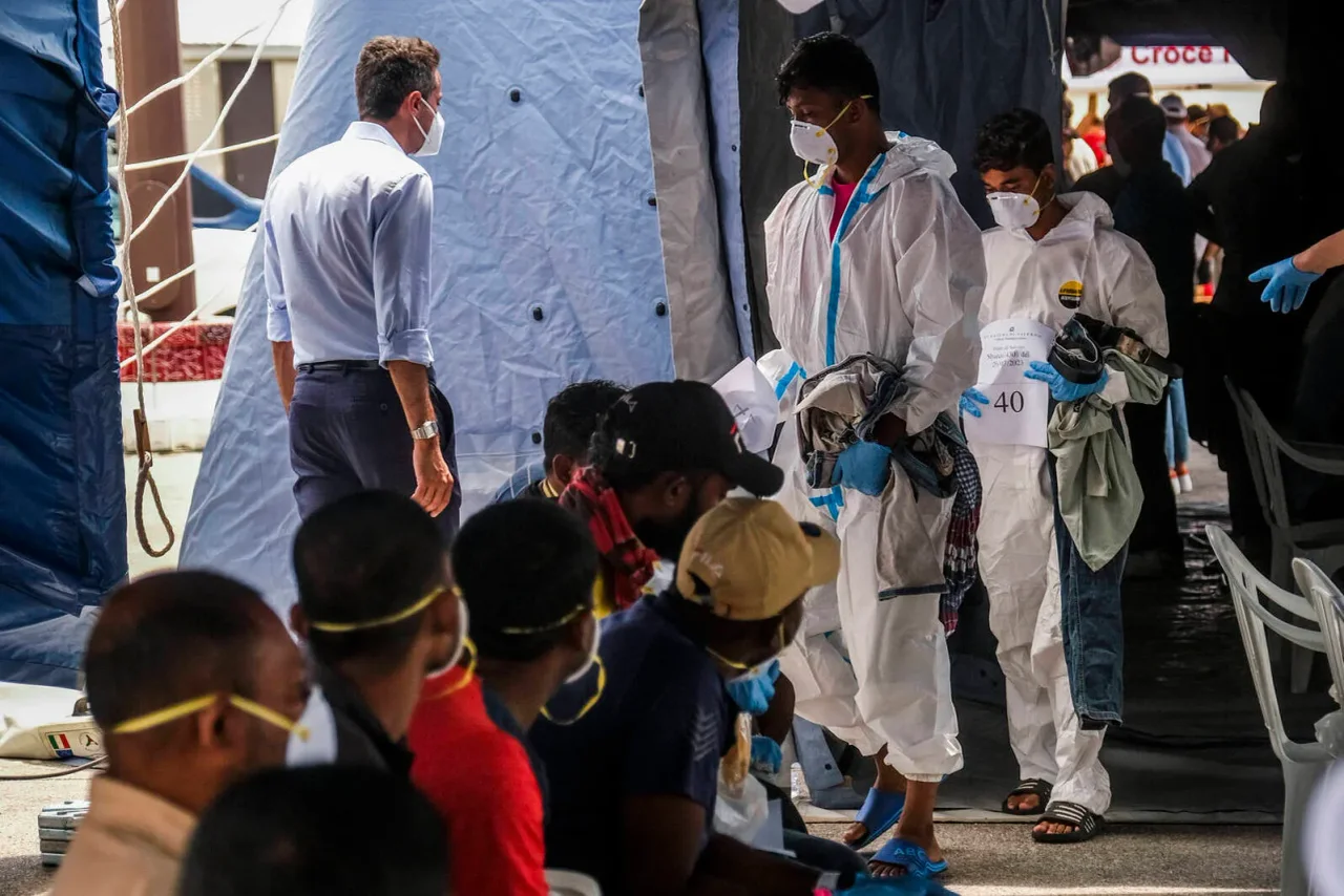 Anlandung von Migranten in Salerno