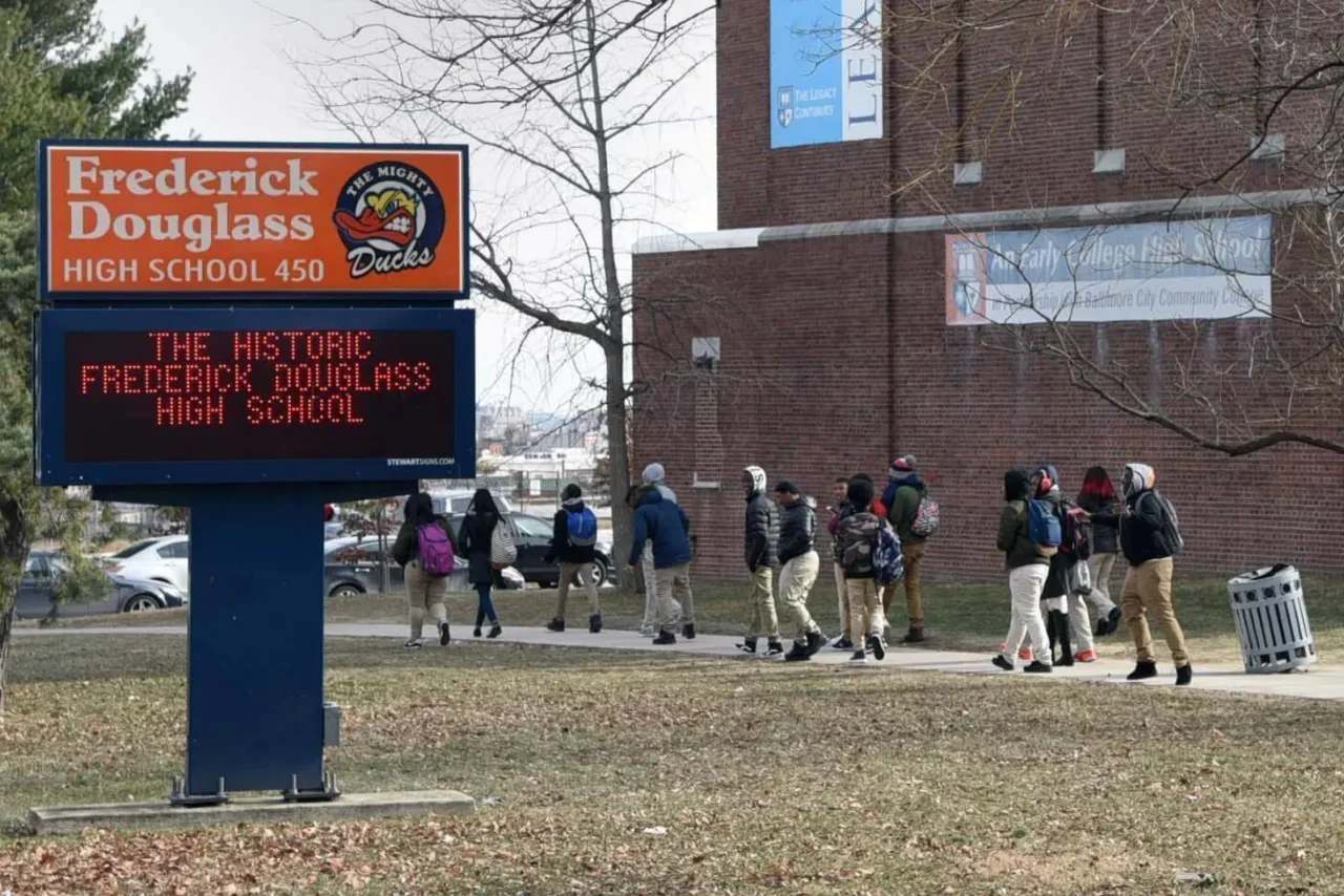 Die Frederick Douglass High School in Baltimore, Maryland (USA). (Symbolbild)