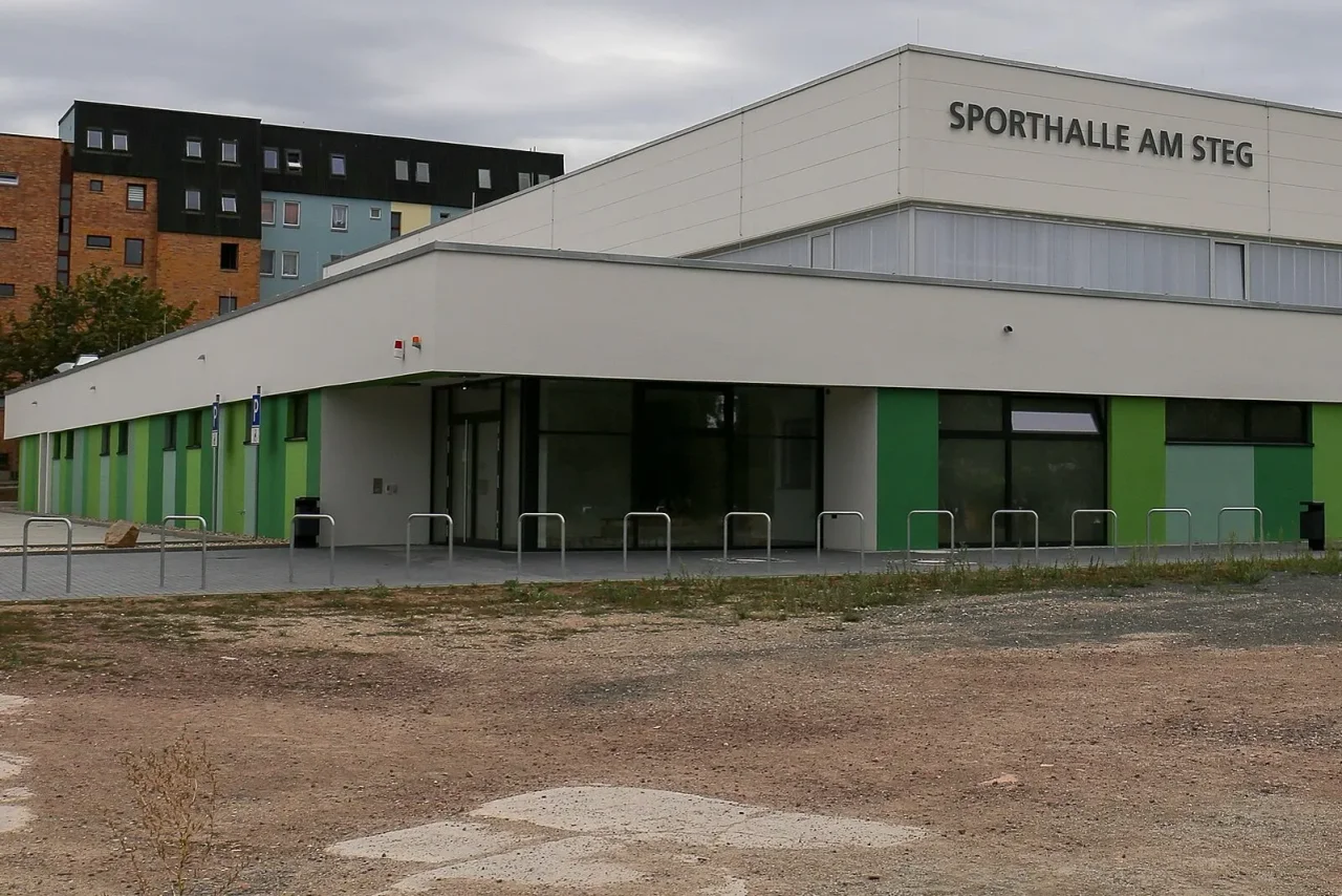 Eine Sporthalle in Halle. (Symbolbild)