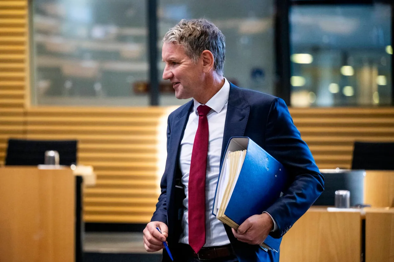 Björn Höcke bei einer Sitzung im Thüringer Landtag.